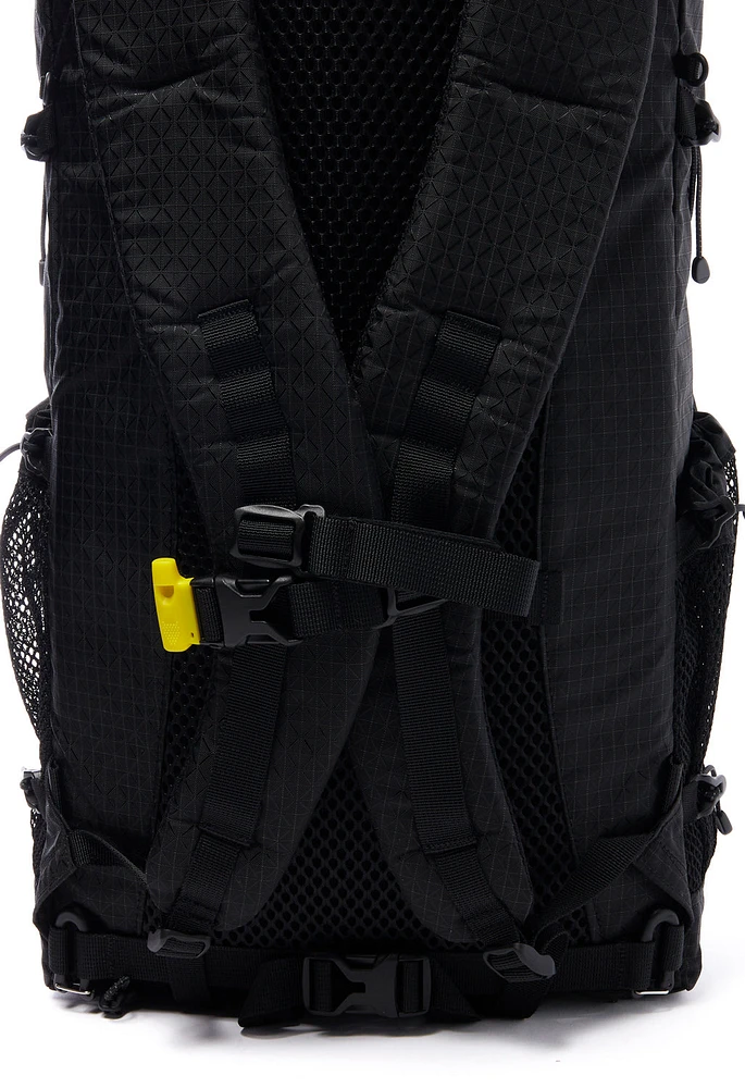 CAYL Mari Roll Top B-Grid Pack - Black | King's Cross