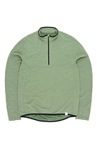 CAYL Men's Live Wool Mix Half Zip - Green | King's Cross