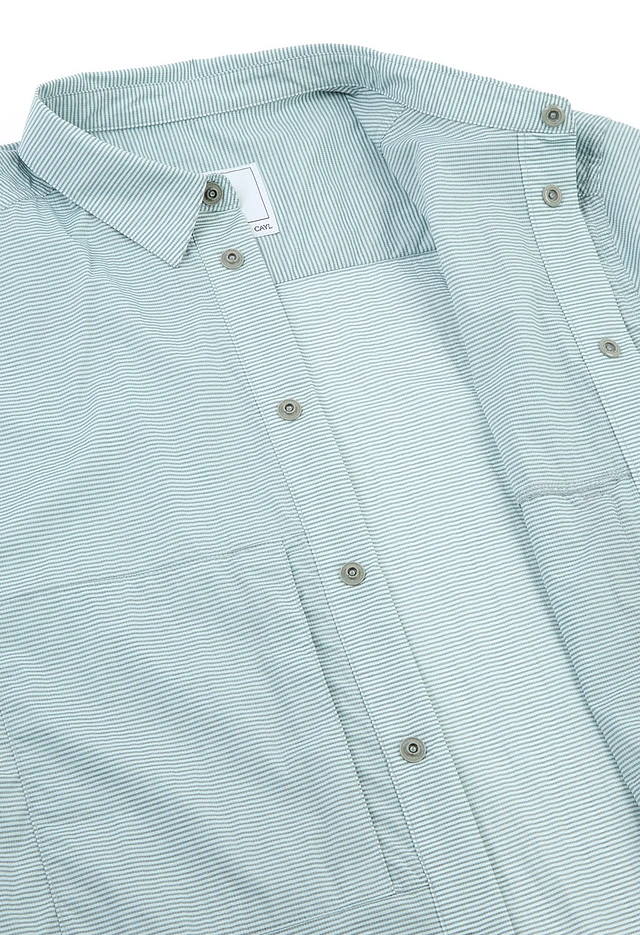 CAYL Men's Check 2 Pocket Short Sleeve Shirt - Light Grey