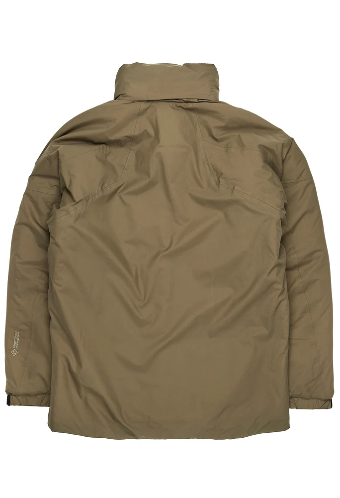 Goldwin Men's GORE-TEX WINDSTOPPER Puffy Mil Jacket - Taupe Grey