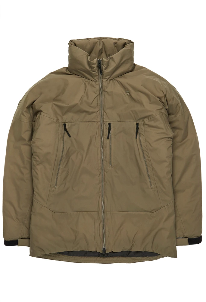 Goldwin Men's GORE-TEX WINDSTOPPER Puffy Mil Jacket - Taupe Goldwin Men's GORE-TEX WINDSTOPPER Puffy Mil Jacket - Taupe