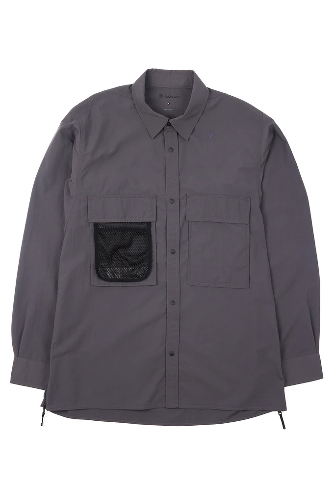 Goldwin Men's Field Venti Nylon Shirt - Deep Charcoal | King's Cross