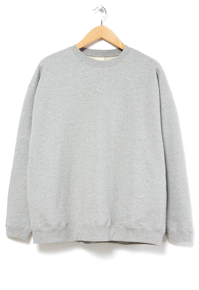 Snow Peak Recycled Cotton Sweat Crewneck - Mid Grey | King's