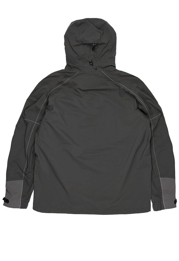 And wander Men's PERTEX SHIELD Rain Jacket - Dark Grey | King's Cross