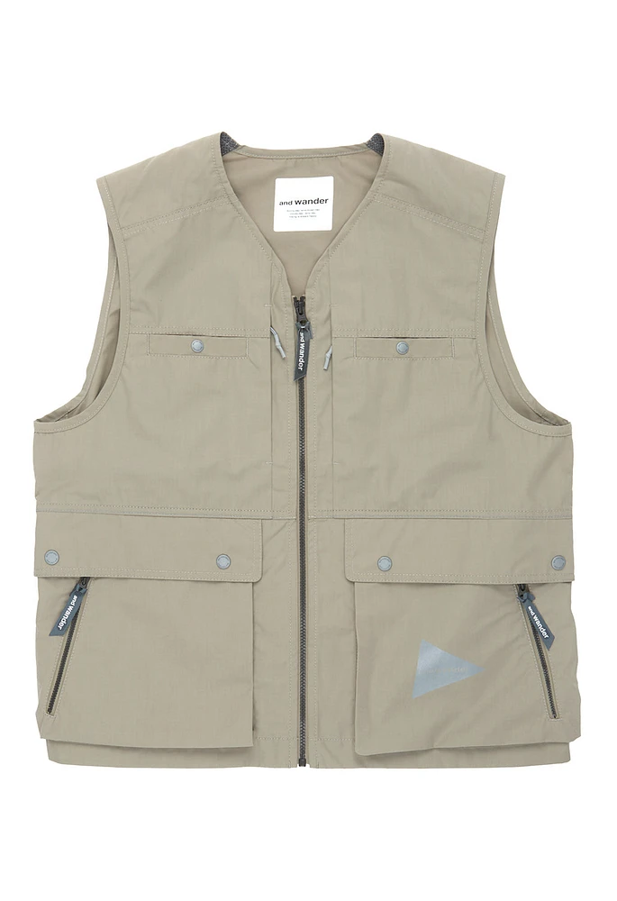 And wander Men's Tough Aramid Vest - Light Beige | King's Cross