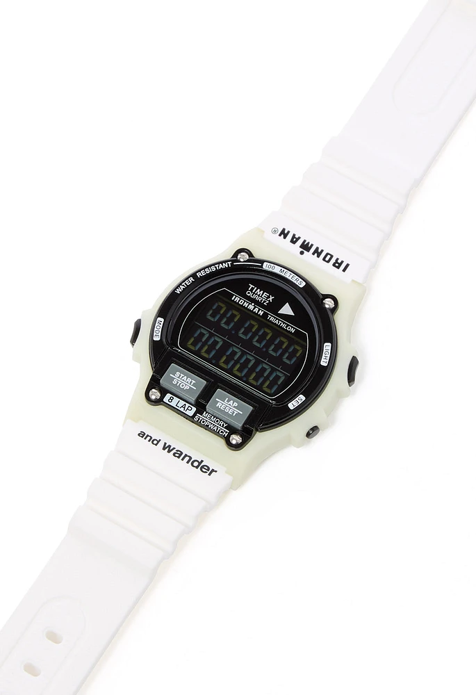And Wander x Timex Ironman 8-Lap Watch - White | King's Cross
