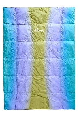 Nanga Good Sleep Border Cotton Blanket - Olive | King's Cross