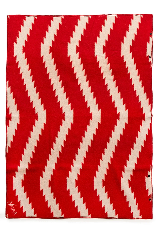 Nanga Tribal Folk Blanket - Red | King's Cross
