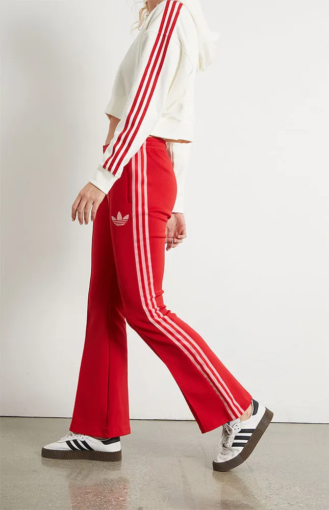 Adidas track shop pants flared