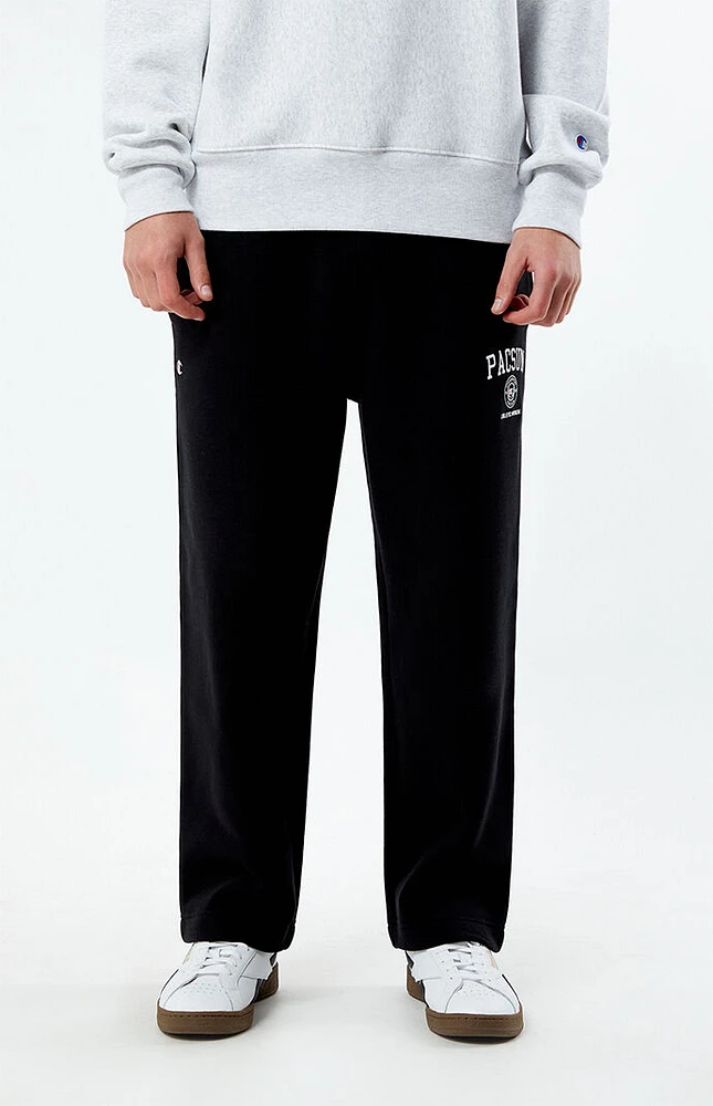 Champion reverse weave open bottom sweatpants with pockets clearance