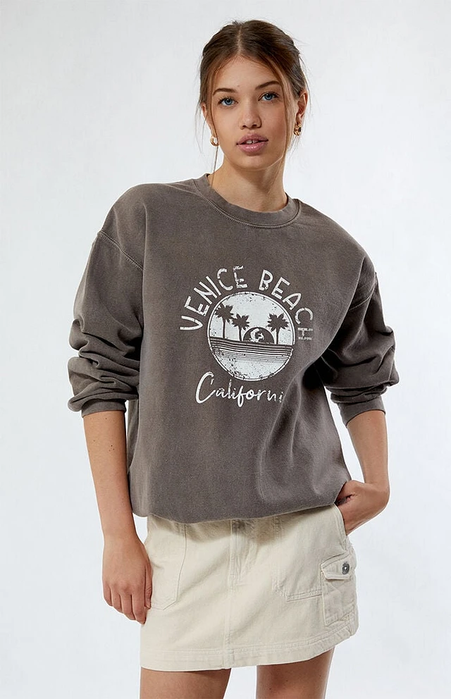 Daisy Street Venice Beach Crew Neck Sweatshirt at