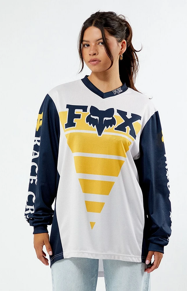 超特価激安 Fox Center Liberty | Jersey Oversized Sleeve Long Crew Race トップス
