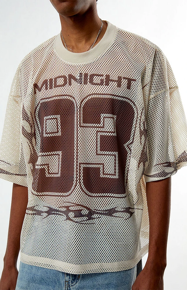 Pacsun Midnight 93 Cream Mesh Jersey | Arden Fair