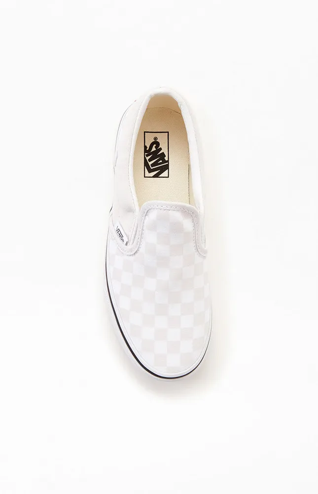 Pink checkered vans pacsun store