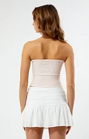 La hearts ruffle mini skirt deals