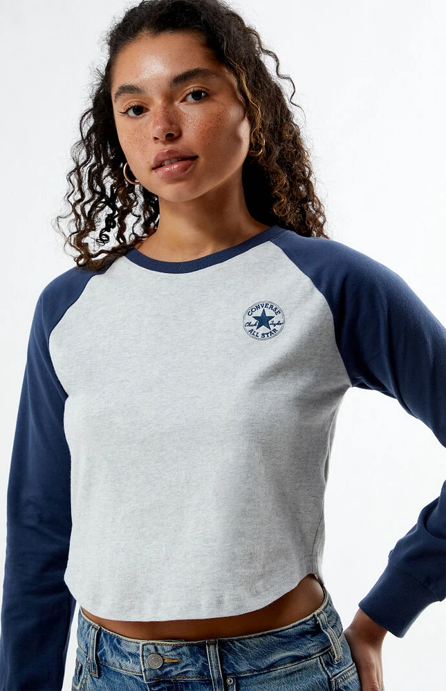 Women's long sleeve converse top cheap