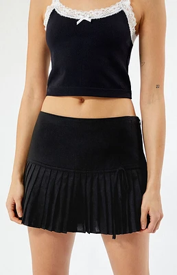 La hearts faux leather mini skirt shop