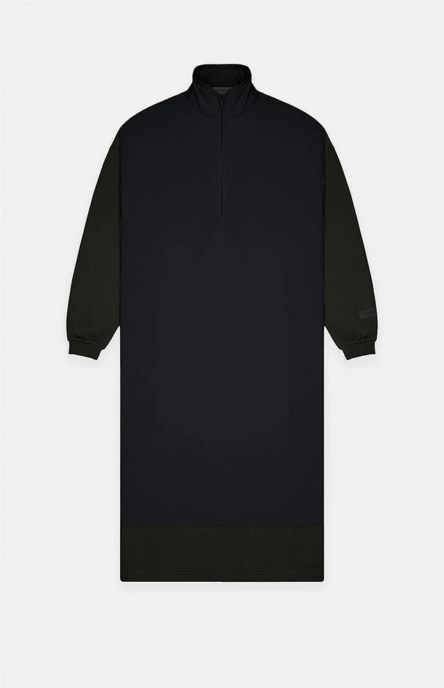 Fear of God Essentials Women's Jet Black Nylon Fleece Mock