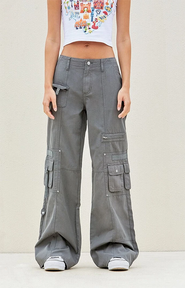 Dark gray cargo pants discount