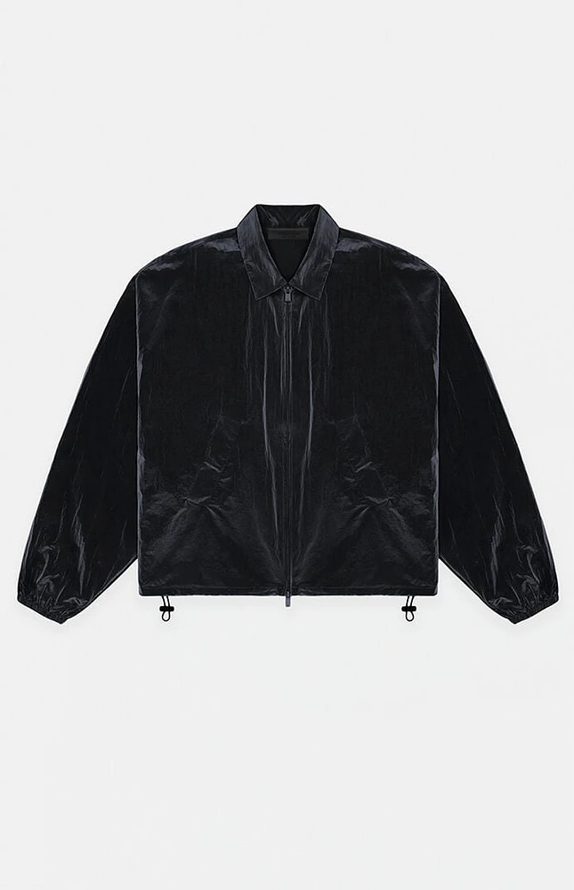 Fear of God Essentials Women's Jet Black Crinkle Nylon Shell