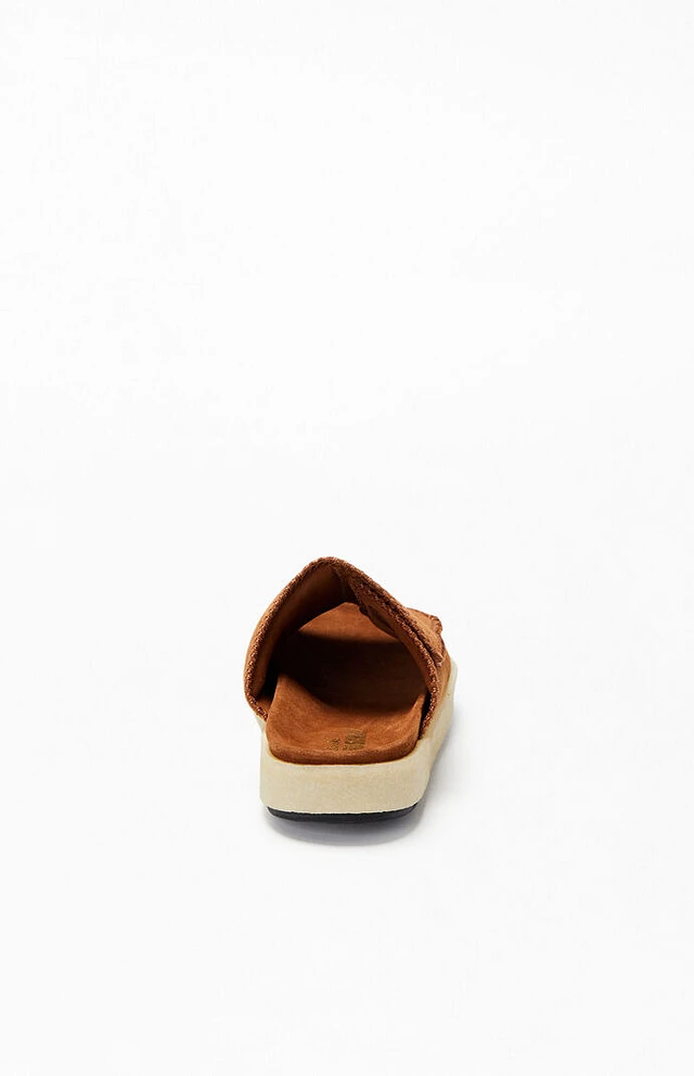 Clarks Overleigh Suede Slide Sandals | CoolSprings Galleria