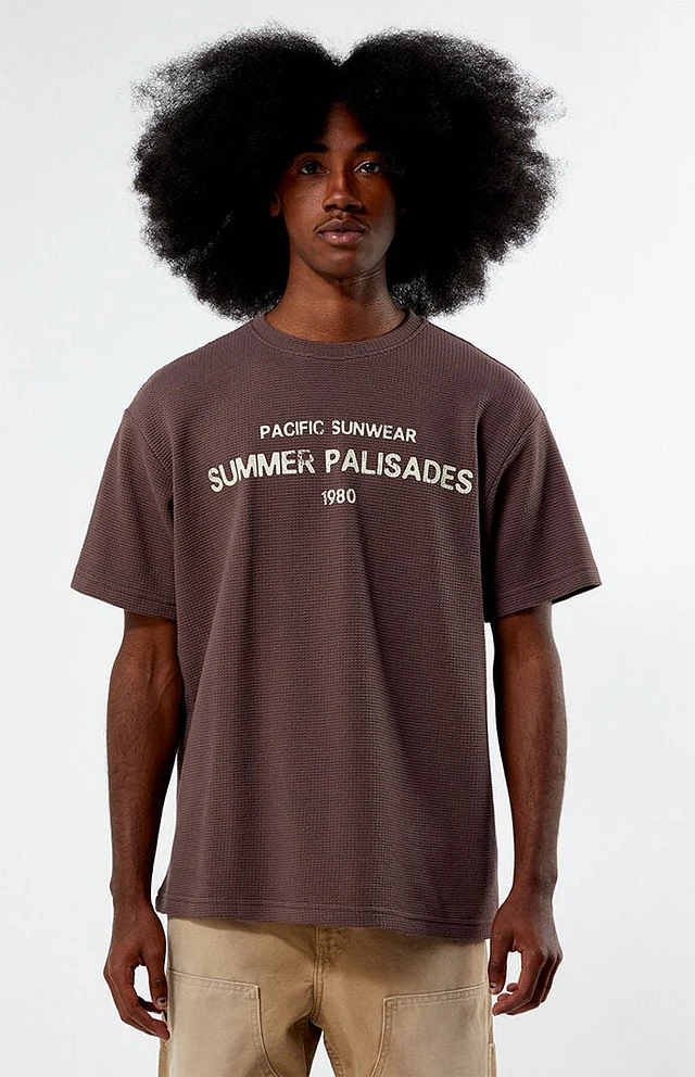 PacSun Plum Pacific Sunwear Summer Palisades Knit T-Shirt at