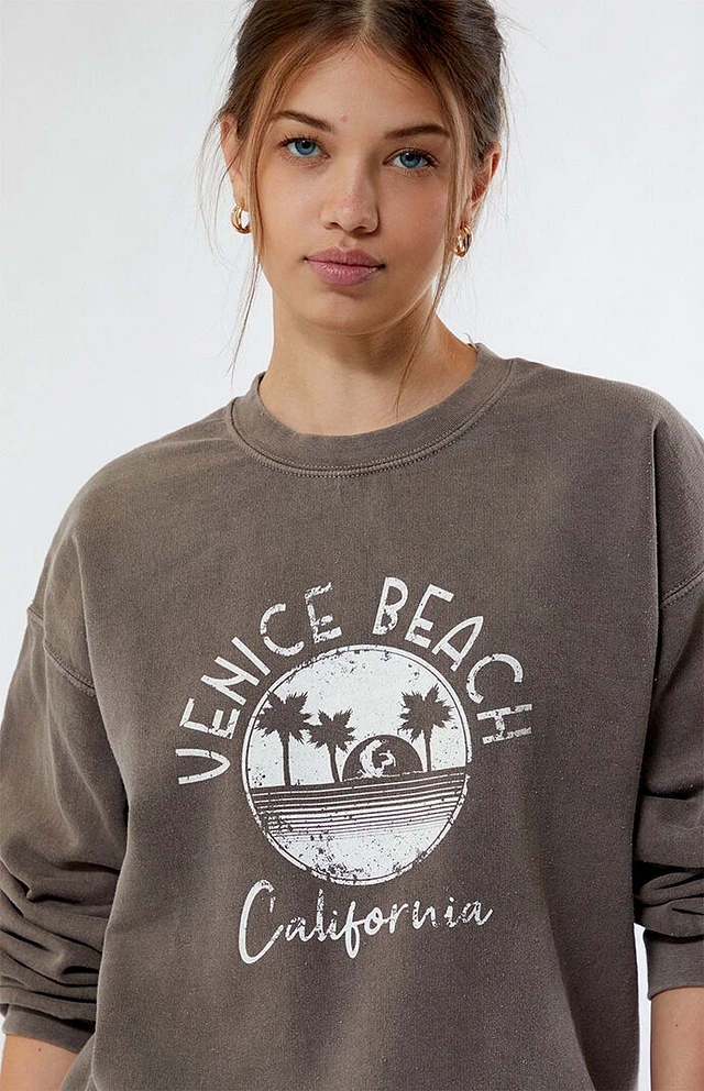 Daisy Street Venice Beach Crew Neck Sweatshirt at