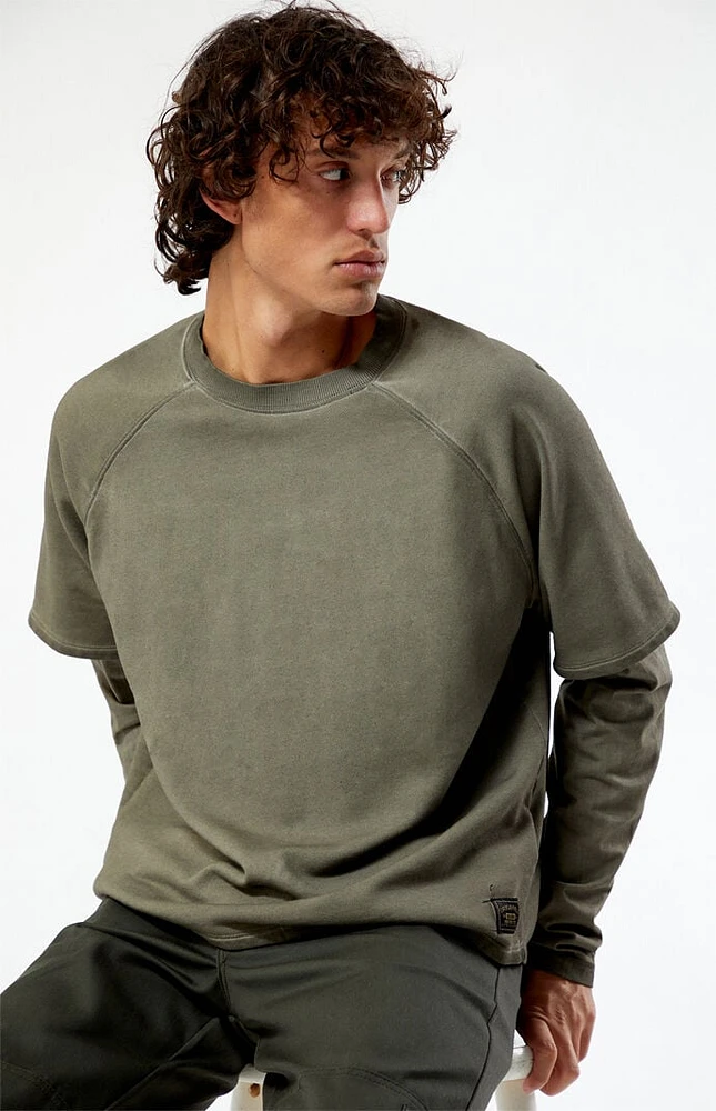 Guess Originals Layered Crew Neck Sweatshirt | Liberty Center Guess Originals Layered Crew Neck Sweatshirt | Liberty Center