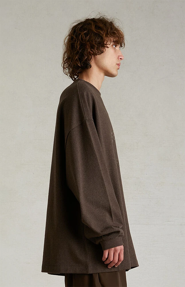 Fear of God Essentials Heather Wood Heavy Long Sleeve T