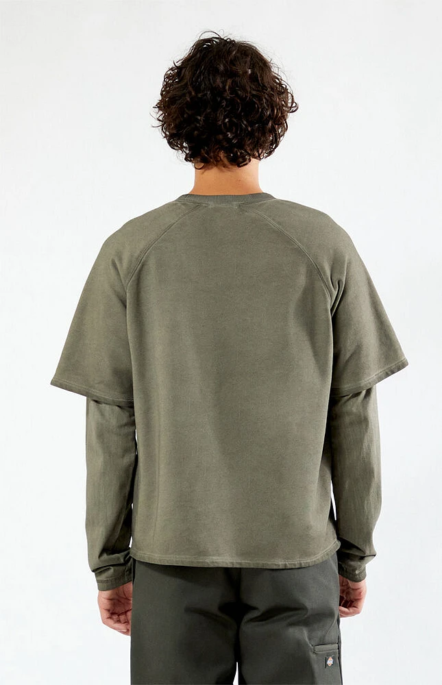Guess Originals Layered Crew Neck Sweatshirt | Liberty Center Guess Originals Layered Crew Neck Sweatshirt | Liberty Center