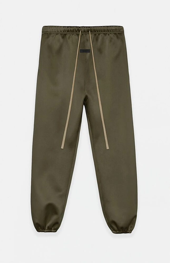 Satin sweatpants clearance