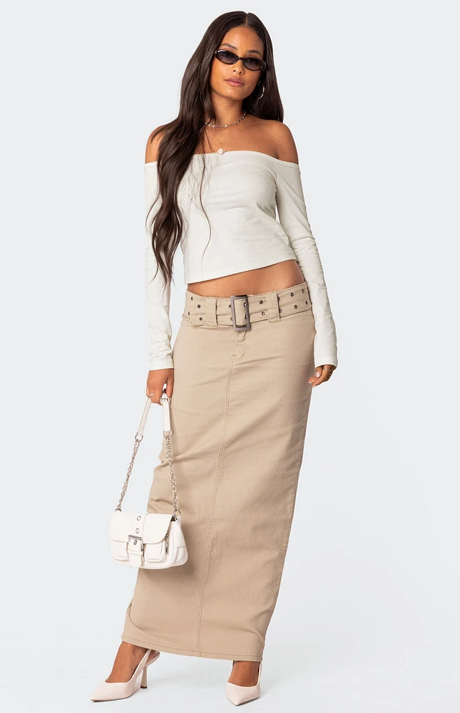 ★E.B.M★ Belted Outpocket A-Line Long Skirt EMO5WSK030 Amazon.com: ZuoxiaoTang Korean Style Office Thickened A-line