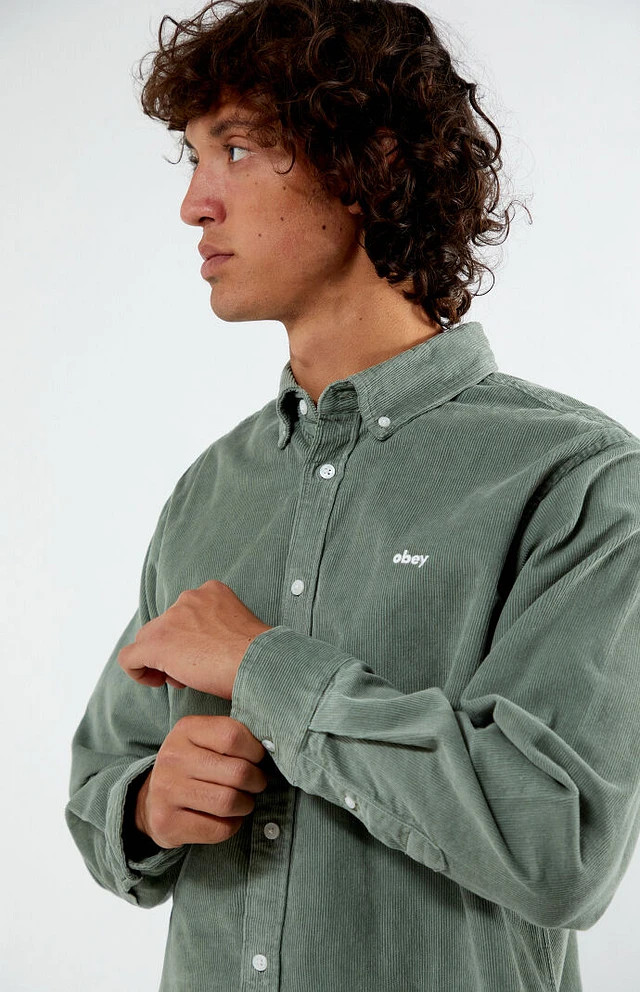 Supreme 2-Tone Corduroy Zip Up Shirt (SS23) - $148