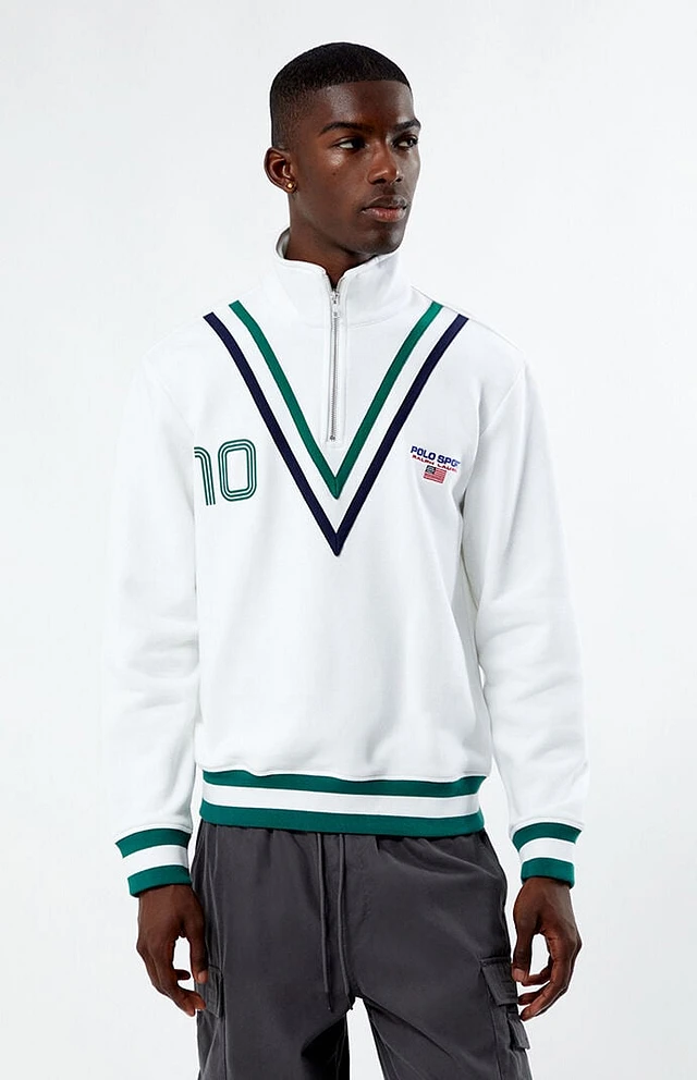 Polo Ralph Lauren Mock Neck Quarter Zip Sweatshirt | Liberty Center