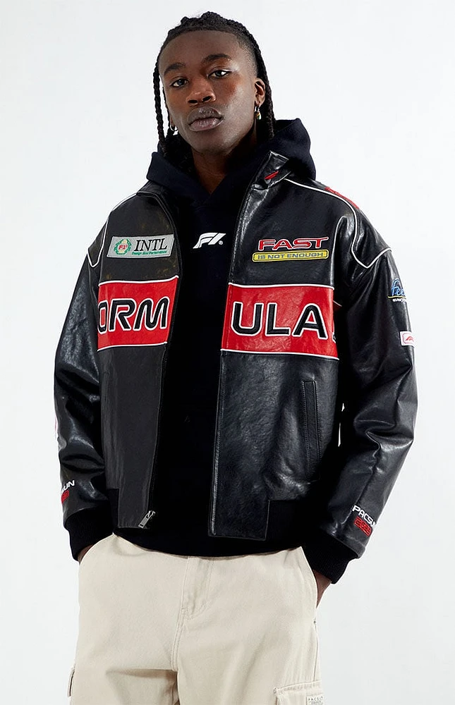 Formula 1 x PacSun Leather Pole Position Jacket | Arden Fair Formula 1 x PacSun Leather Pole Position Jacket | Arden Fair