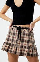 La hearts ruffle mini skirt discount