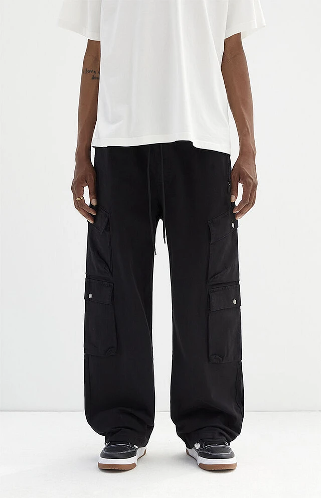 PacSun Stretch Black Extreme Baggy Cargo Pants | Mission Valley