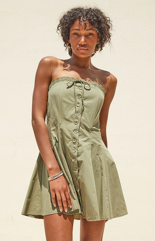 Pacsun green dress clearance