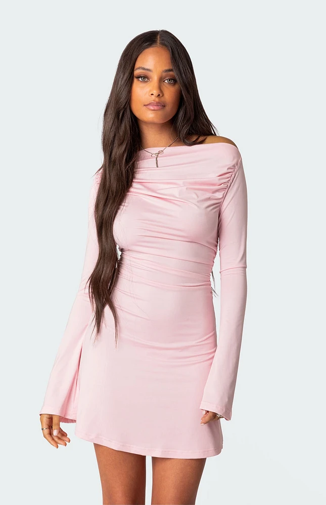 Edikted Leena Gathered Mini Dress | Mission Valley