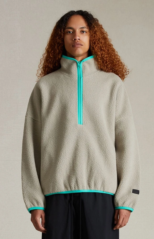 Essentials grey polar fleece sweater online
