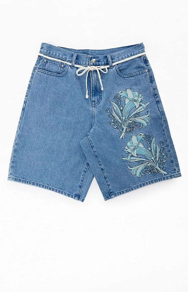 The Met x Pacsun Moon Flask Lily Baggy Denim Shorts | Mission Valley