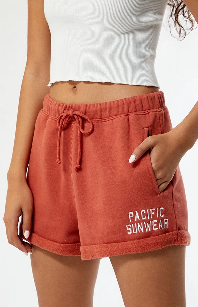 Rolled sweat shorts best sale