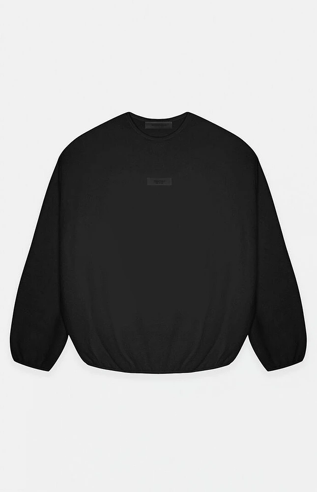 Fear of God Essentials Black Crew Neck Sweatshirt | Liberty Fear of God Essentials Black Crew Neck Sweatshirt | Liberty