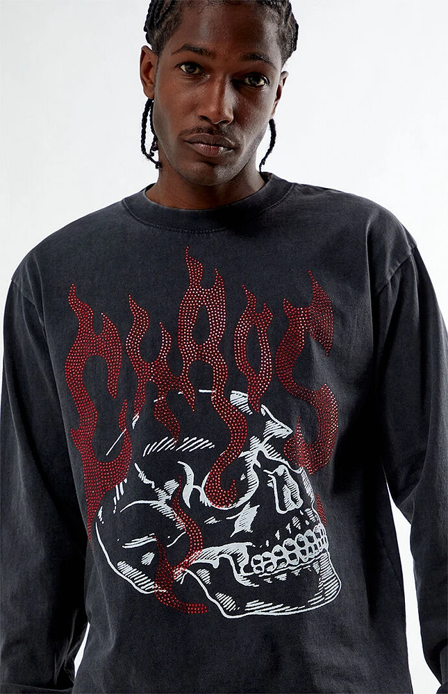 トップス kuusun Pacsun Chaos Cropped Long Sleeve T-Shirt | Arden Fair