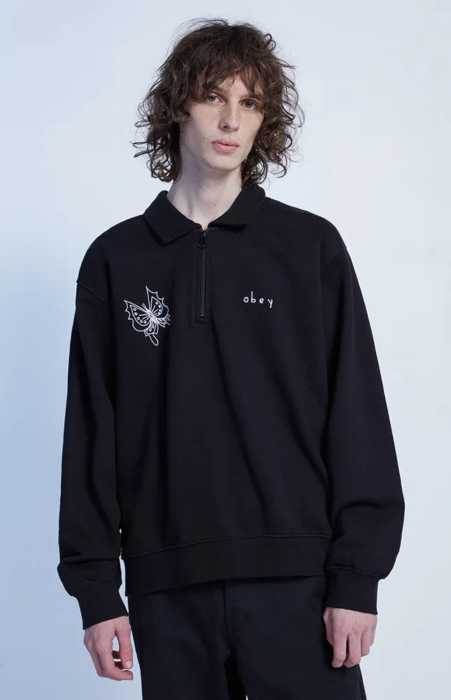 Obey Fora Quarter Zip Polo Sweatshirt | Plaza Las Americas