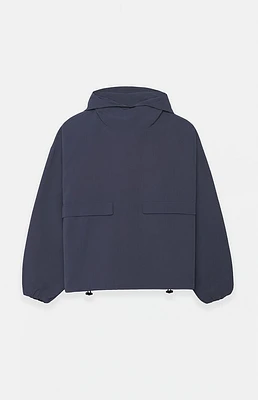 Fear of God Essentials Brown Textured Nylon Hooded Jacket