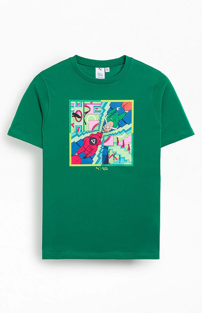 【大放出セール】 Green Game Squid x Puma T-Shirt Center Liberty | トップス