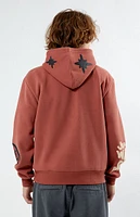 Red adidas hoodie pacsun outlet