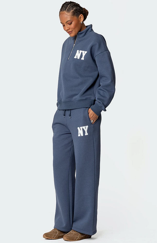 Edikted NY Quarter Zip Sweatshirt | Arden Fair