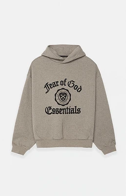 Fear of God Essentials Heather Grey 3/4 Sleeve Polo